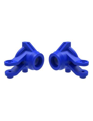 Steering blocks  left & right  blue 