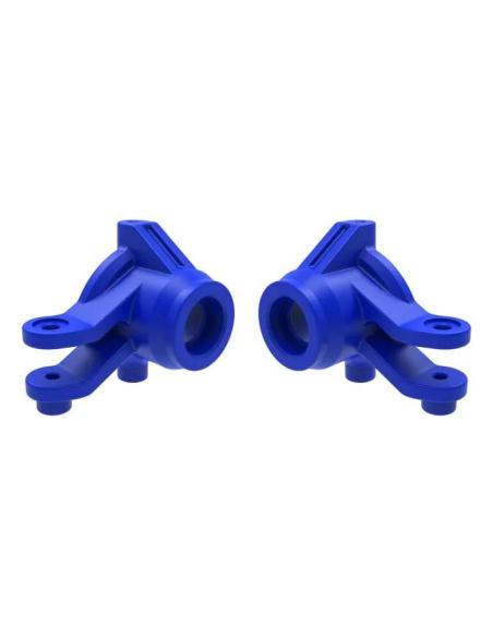 Steering blocks  left & right  blue 