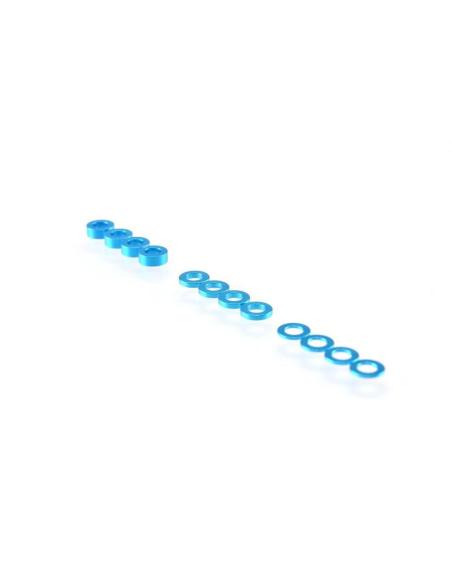 Separadores 3mm Set 0 5mm/1 0mm/2 0mm  12pcs  Azul