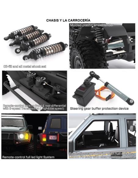 Crawler Absima CR4.4 PATROL RTR Azul Claro