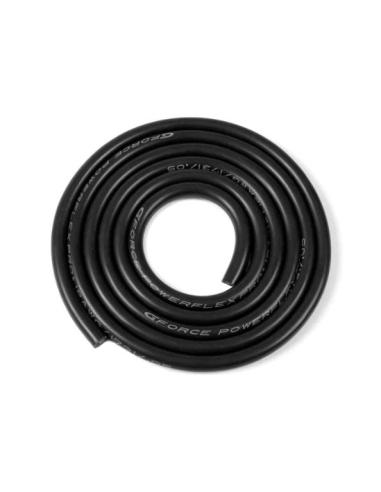 Cable siliconado 12AWG OD 4 5mm 1m Negro Powerlfex