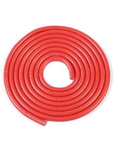 Cable siliconado 12AWG OD 4 5mm 1m Rojo Powerlfex