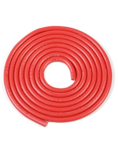 Cable siliconado 12AWG OD 4 5mm 1m Rojo Powerlfex