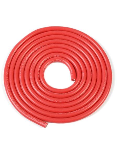 Cable siliconado 12AWG OD 4 5mm 1m Rojo Powerlfex