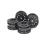 Llantas Negras F/R Tamiya Racing Truck 1/14  4u 