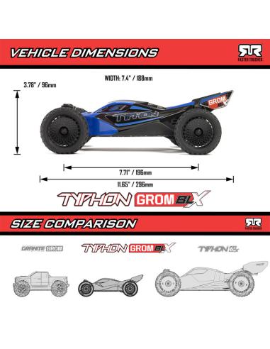 TYPHON 1/14 GROM 223S DSC 4X4 RTR Brushless...