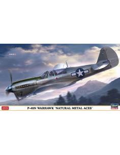 P-40 Warhawk Natural Metal Aces Hasegawa 1/48