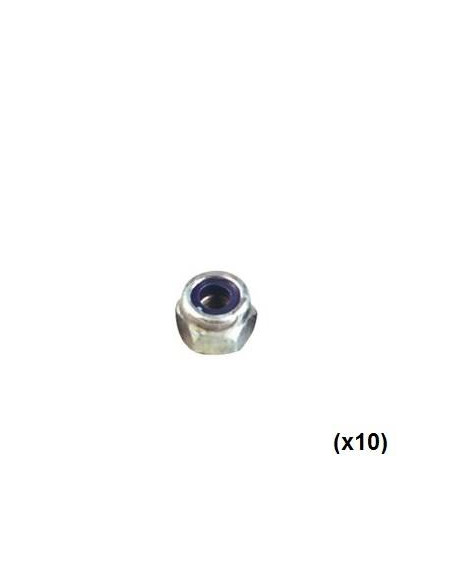 Tuerca Nylstop inox M2.5 (10u).