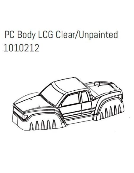 Carrocería sin pintar GOAT 1/18 Absima 1010212
