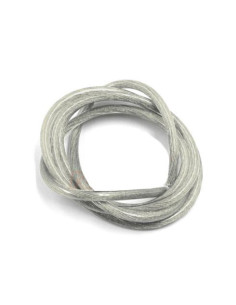 Cable siliconado transparente Silver 12AWG  1m 