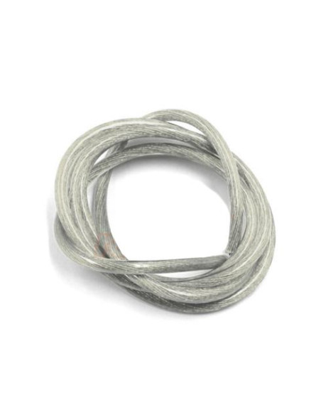 Cable siliconado transparente Silver 12AWG  1m 