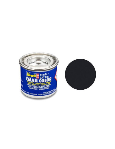 Revell Email Color 07 Gloss Black  RAL 9005  14ml