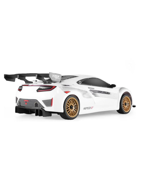 HSP GT PRO 1/10 2.4 GHz Brushed On-road Blanco