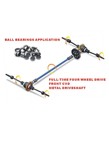 HSP GT PRO 1/10 2.4 GHz Brushless On-road Amarillo