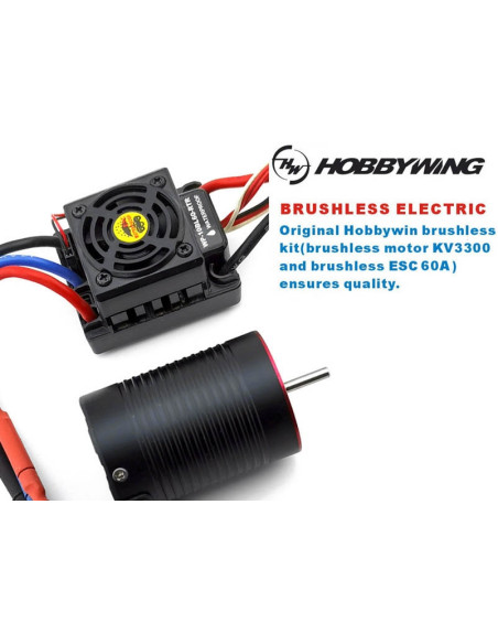 HSP GT PRO 1/10 2.4 GHz Brushless On-road Amarillo