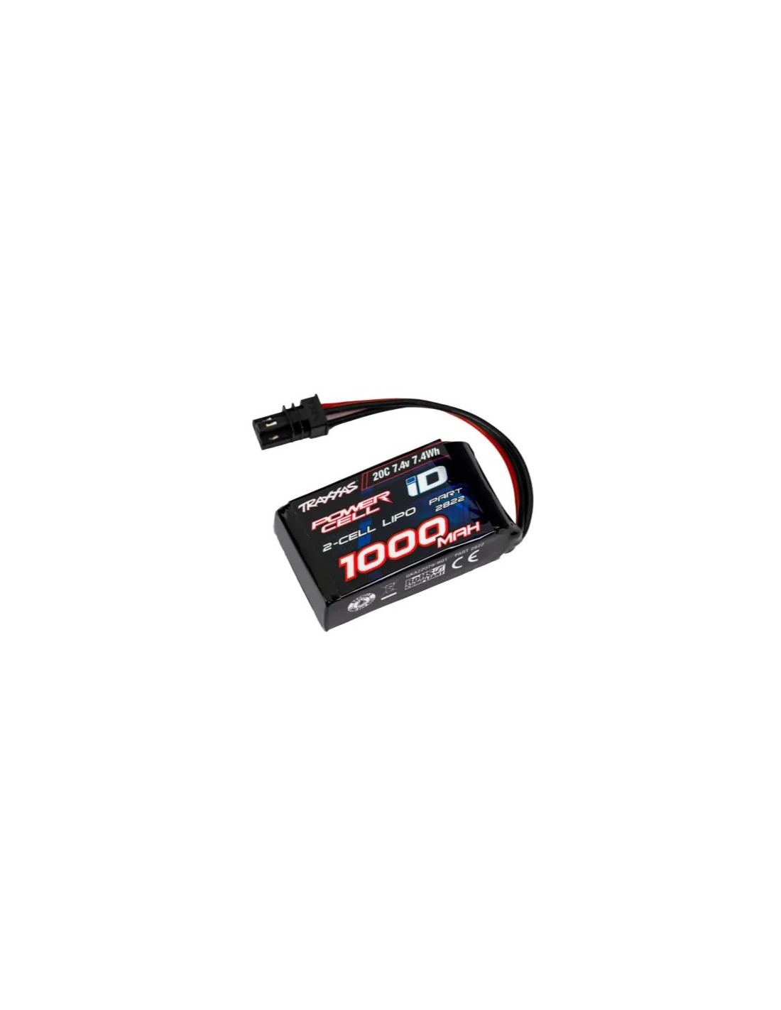 TRX2822 Power Cell LiPo 1000mAh 7.4V 2S 20C