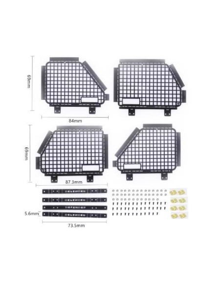 Rejillas protectoras plegables logo Defender 1/10