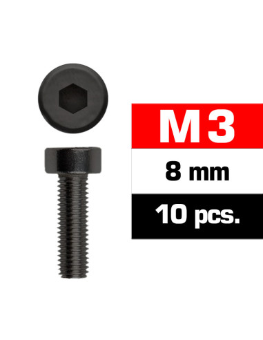 UR163308 Tornillo inox. allen M3x8 cilindrico (10u.)