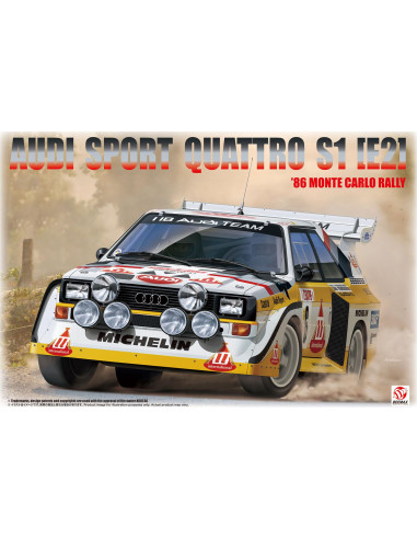 Audi Sport Quattro S1E2 1986 Montecarlo Rally BEEMAX 1/24.