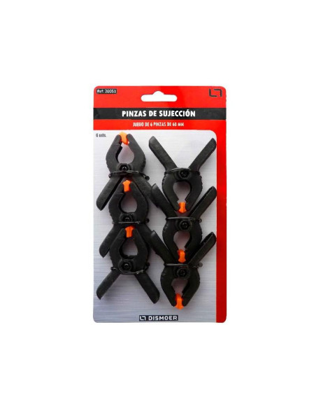 Pinzas Pequeñas de Sujección de 60mm  6u 