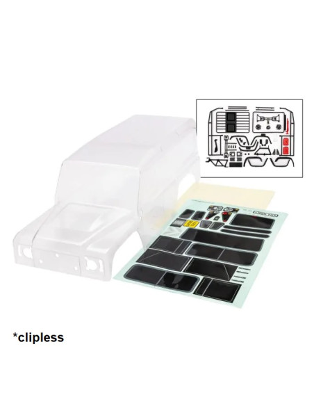 TRX8050 Carroceria Defender TRX4 Clipless  clear 