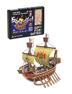 Mr  Playwood Barco Pirata  Lion Ship  177 piezas