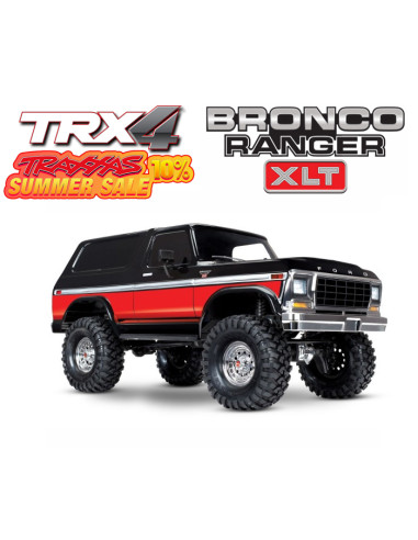 TRX4 Traxxas FORD BRONCO Clipless Black/Red 1/10 RTR