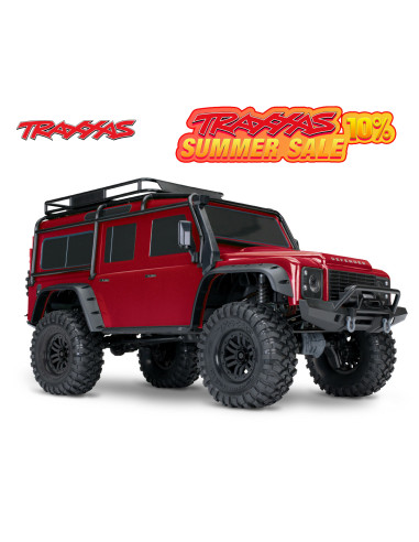 Traxxas TRX4 Defender Clipless Crawler ROJO 1/10