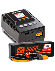 Combo Cargador SpektrumS155 LiPo G2 5000mAh 3S IC5
