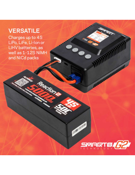 Combo Cargador Spektrum S155 LiPo G2 5000mAh 3S IC5