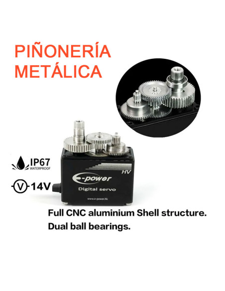 Servo 50kg Brushless E-POWER HV8050GS