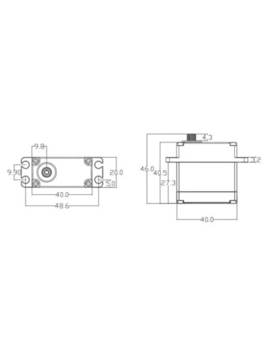 Servo 50kg Brushless E-POWER HV8050GS
