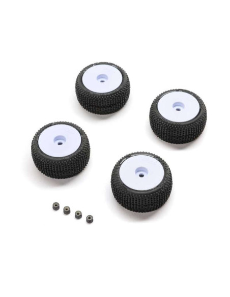 Ruedas Montadas Blancas Proline  Micro-T Losi 1/28