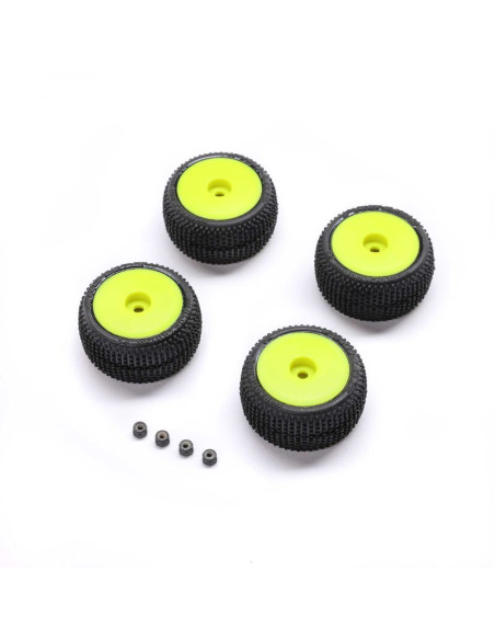 Ruedas Montadas Amarilla Proline Micro-T Losi 1/28