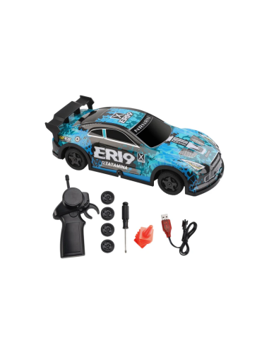 Coche Drift 1/22 ER19 RTR con luces Led - Azul