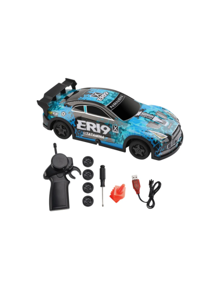 Coche Drift 1/22 ER19 RTR con luces Led - Azul