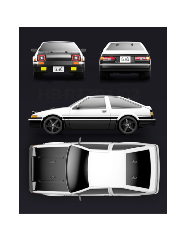 Coche Drift 1/12 Racing Rally RTR Blanco