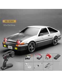 Coche Drift 1/12 Racing Rally RTR Blanco 2