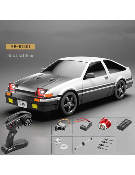 Coche Drift 1/12 Racing Rally RTR Blanco