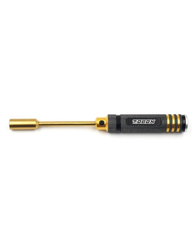 Aluminum 7mm Lock Nut Driver Black Gold Yeah Racin