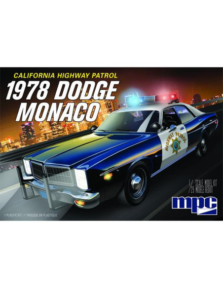 MPC Coche Policía Dodge Mónaco CHP 2T 1/25