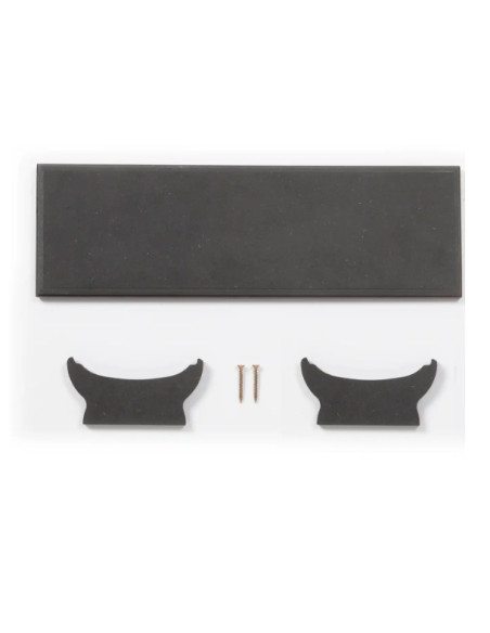 Peana Negra Completa 380x120mm Occre