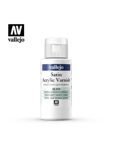 Barniz Permanente Satinado 60ml Vallejo