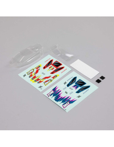 Carrocería transparente y calcas Micro-B Losi 1/24