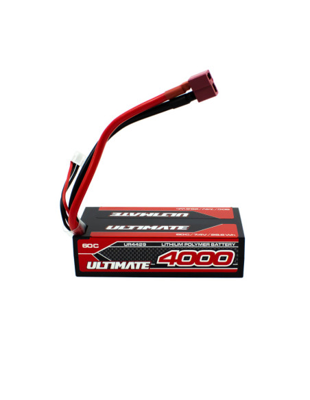 Batería LiPo Ultimate Racing 4000mAh 7,4V 60C Shorty Hard Case