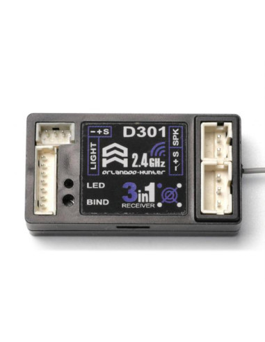D301 receptor 4 en 1 para Radio D4L 2,4GHz...