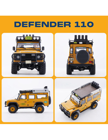 FMS 1/10 FCX10 DEFENDER 110 Camel Trophy...