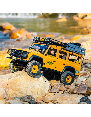 FMS 1/10 FCX10 DEFENDER 110 Camel Trophy...
