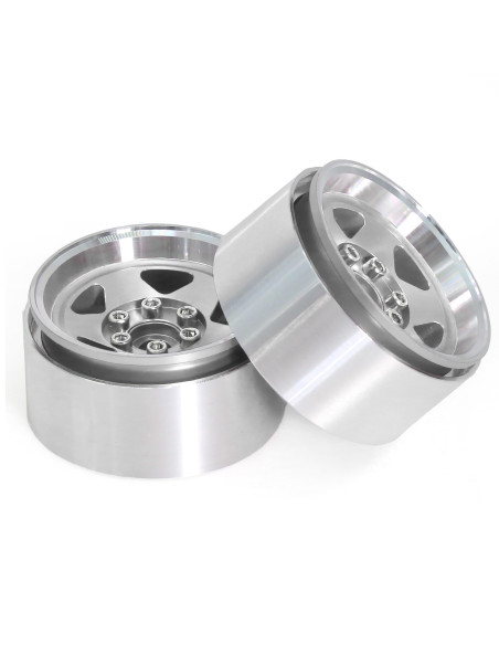 Llantas Aluminio Beadlock Crawler 1.9" Silver D90 (4U)