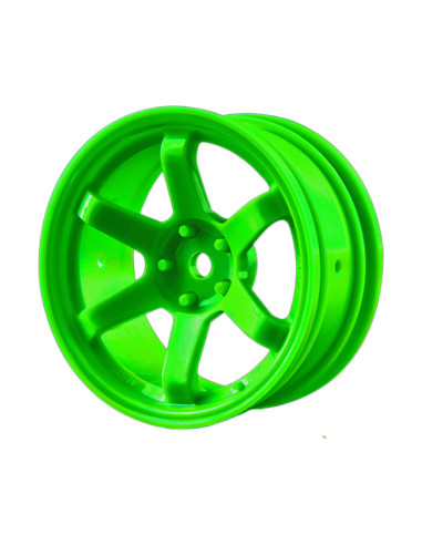Llantas MST TE37 HIGH TE3 Offset +7 Verde (2u)